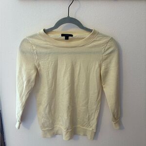 J. Crew Ivory Knit Top
